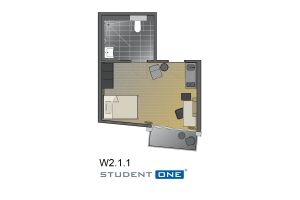 Appartement 1. OG Nr. W.2.1.1