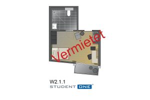 Appartement 1. OG Nr. W.2.1.1